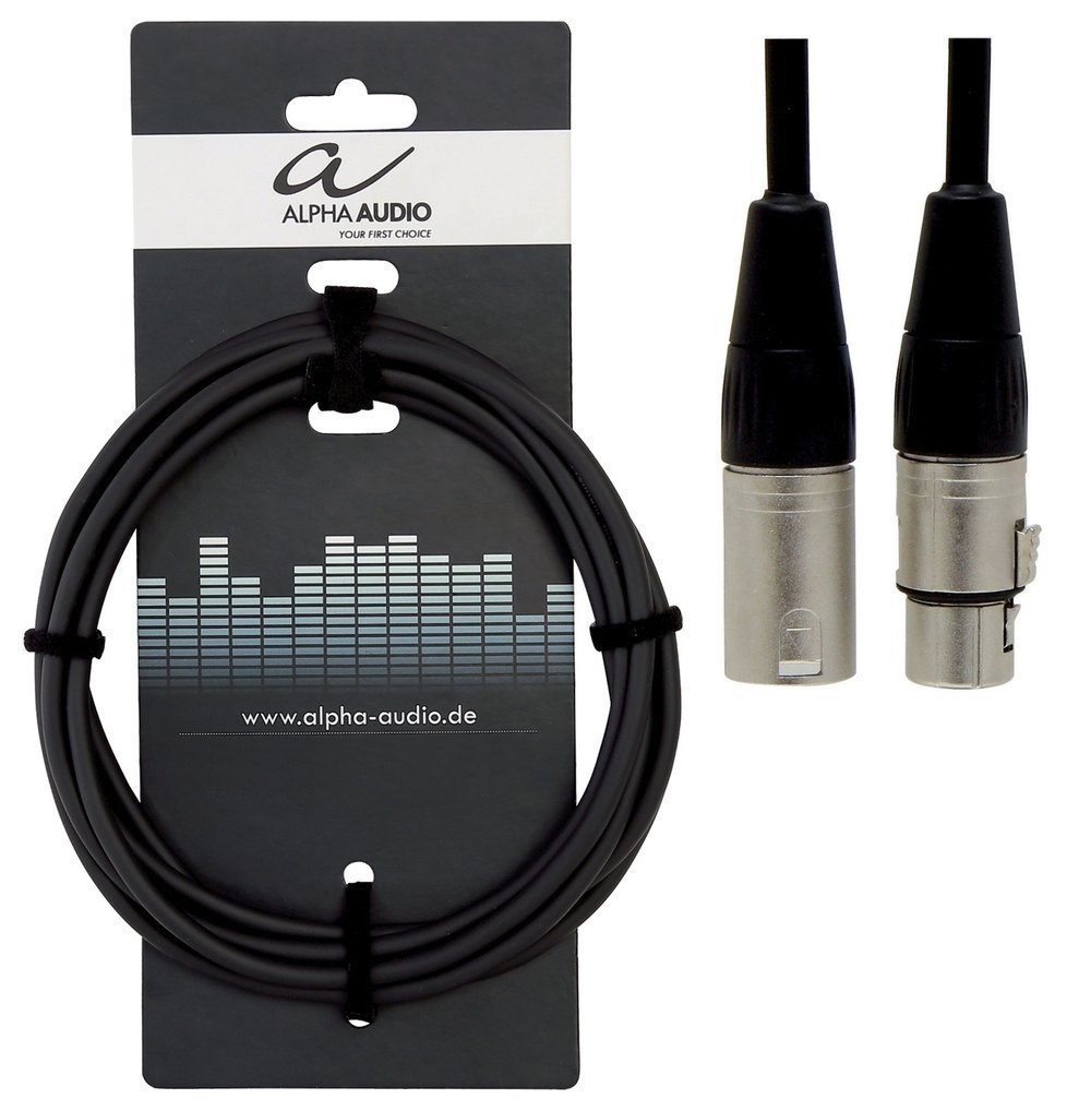 ALPHA AUDIO - PRO LINE mikrofonní kabel 1,5m XLR/f/ - XLR/m/