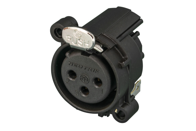 NEUTRIK - NC3FAH2,  XLR panel samice