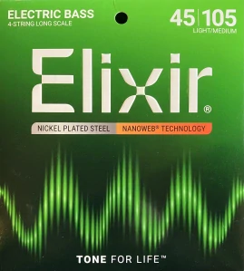 Elixir - el. bass strings light/medium 45/100