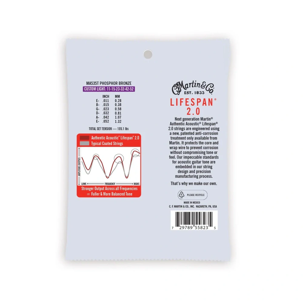 MARTIN MA540T Light 12/54 Phosphore Bronze