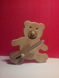 Medvídek "baskytarista"