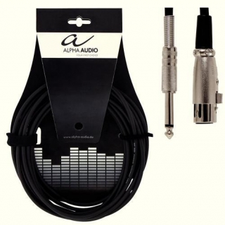 ALPHA AUDIO - mikrofonní kabel 6m XLR/f/ - jack 6,3